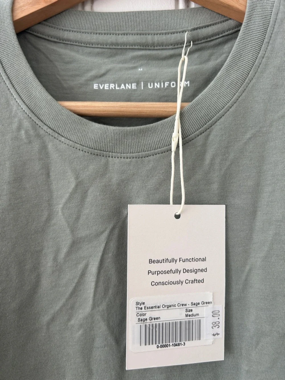 Everlane Crewneck T-Shirt - Sage Green - Picture 2 of 2